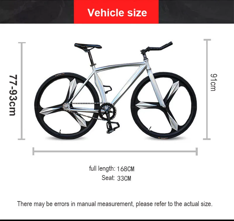 Bicycle Fixed Gear Bike Aluminum Alloy with Eye-catching Multi-color DIY Adult Male and Female Students