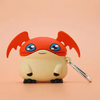 

For Apple Airpods 1 2 3 Cute 3D Cartoon Japan Anime Badamon Silicone Wireless Earphone Headphone Protector Cover for AirPods Pro