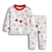 Bebe/одежда для сна для новорожденных; пижамные костюмы для маленьких девочек; хлопковая мягкая одежда для сна с героями мультфильмов для младенцев; пижамы для малышей; комплекты одежды с длинными рукавами