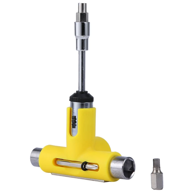 HYY-YY Skateboard Wrench Skateboard Repair Kit Semi-Automatic Tool Skate Board T-Shape Multifunctional Roller Skate Heavy Duty Wrench HYY-YY Skateboard Wrench Skateboard Repair Kit Semi-Automatic Tool Skate Board T-Shape Multifunctional Roller Skate Heavy Duty Wrench
