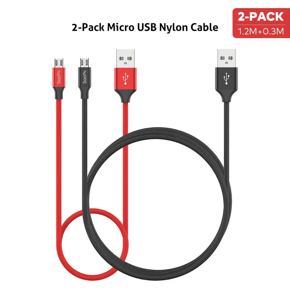 Кабель Micro USB Soopii 1 2 м для быстрой зарядки и передачи данных 0 3 | Мобильные телефоны