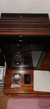 Caja enrolladora de reloj de alta gama, 2, 4, 6, 9, 12, 24, reloj mecánico con Motor de madera Mabuchi, pantalla táctil de cristal LCD, accesorios de almacenamiento