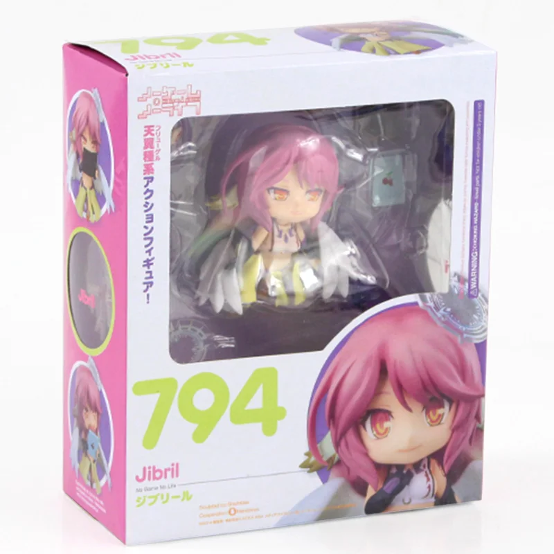 Аниме 794# Широ Джибрил фигурка Игра Нет Жизни Nendoroid SoraPVC фигурка Коллекционная модель игрушки - Цвет: 9cm-A-with box