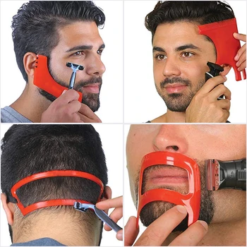 

Beard Styling Template Tools For Men Shave Shaping Template Beard Style Comb Beard Shaping Tool Hair Cutting Grooming Kit