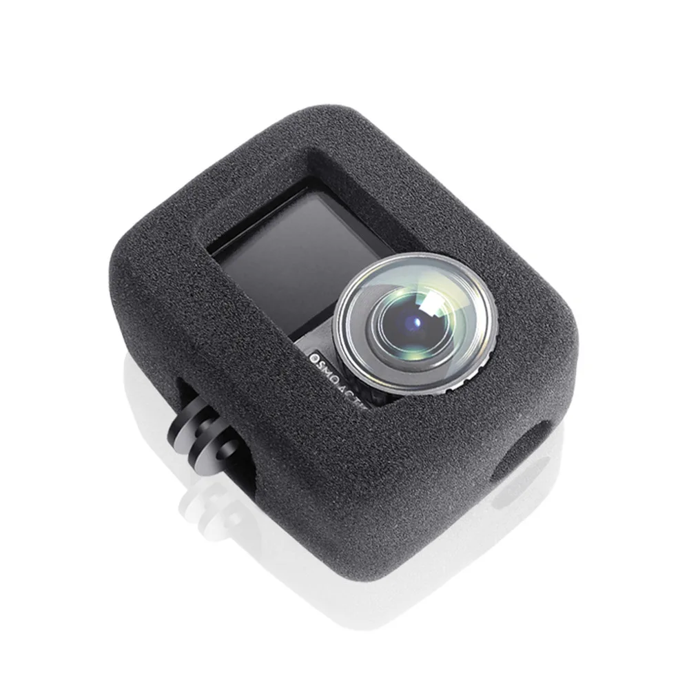 Windproof Sponge Защитная рамка для Osmo Action ветрозащитный чехол губка Звукопоглощающая хлопковая Оболочка Чехол для Dji Osmo аксессуары для экшн-камеры - Цвет: Windproof Sponge