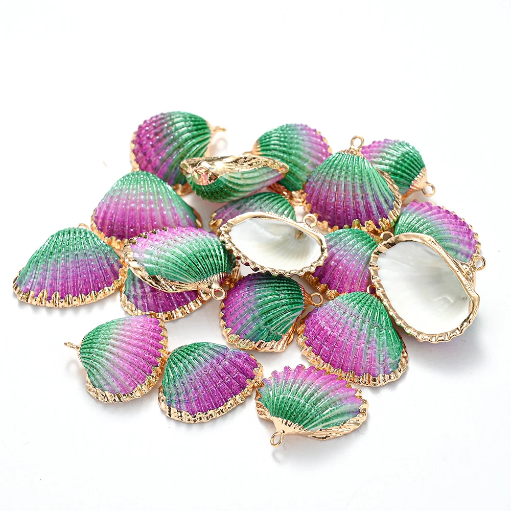 Shells Gold Plated For Jewelry Pendant Earring Diy Accessories - Product main view