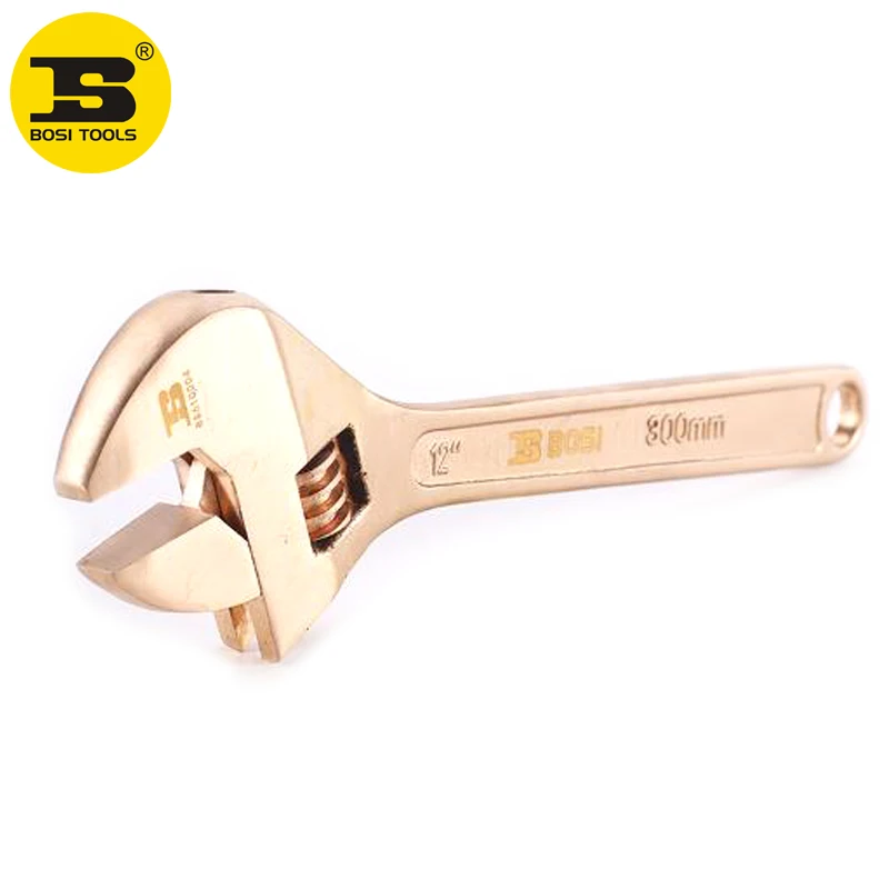 

BOSI Professional 12" Safety Tools Non-Sparking Non-Magnetic Corrosion Resistant Adjustable Wrench
