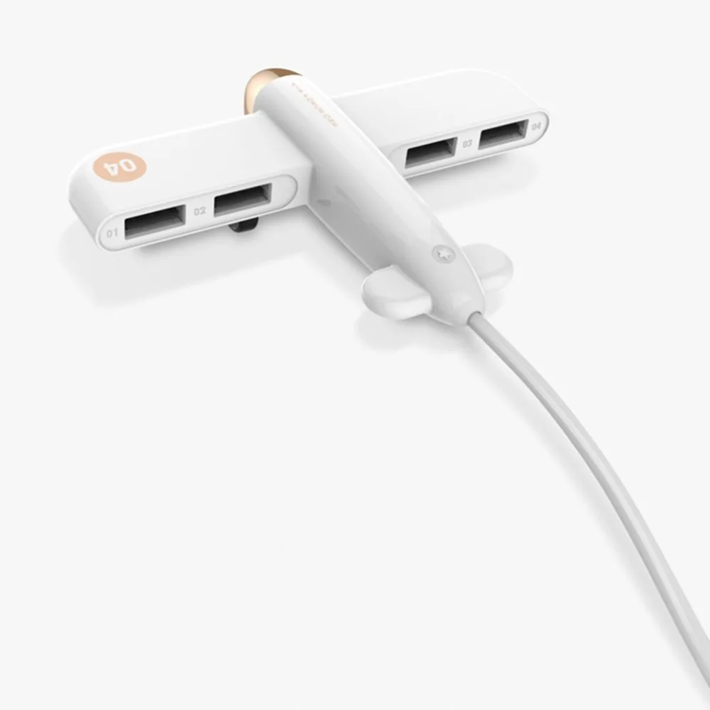 USB расширитель креативный самолет концентратор данных, один прицеп четыре делителя для передачи данных мобильного компьютера