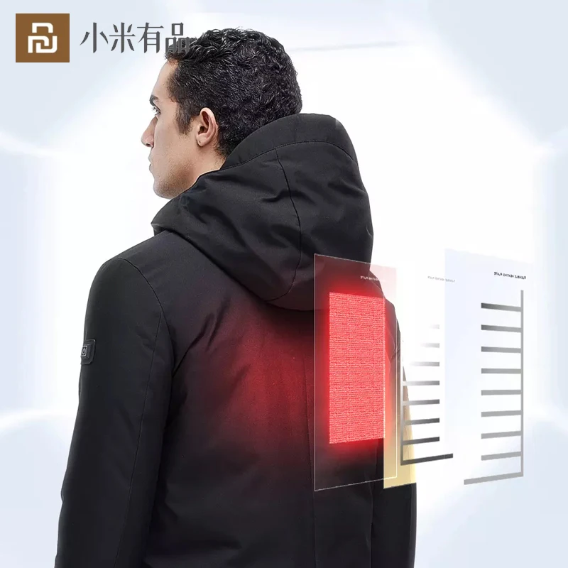 

SUPIELD Electric Heated Jacket Winter Coat Men Women Outdoor Waterproof USB Heating Washable Down Jacket Clothing