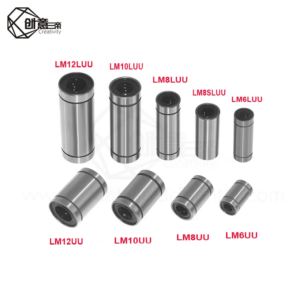 Линейные шарикоподшипники Hardy с подшипниковым уплотнением (LM6LUU/LM8LUU/LM10LUU/LM6UU/LM8UU)