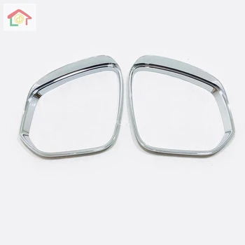 

Door Rearview Mirror Shell Decoration Frame Cover Trim Fit For TOYOTA RAV4 RAV 4 2019 2020 / ABS Chrome Carbon Fiber