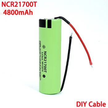 

3.7V NCR21700T li-lon battery 4800mAh 21700 15A 5C Rate Discharge ternary lithium batteries DIY Welding Cable