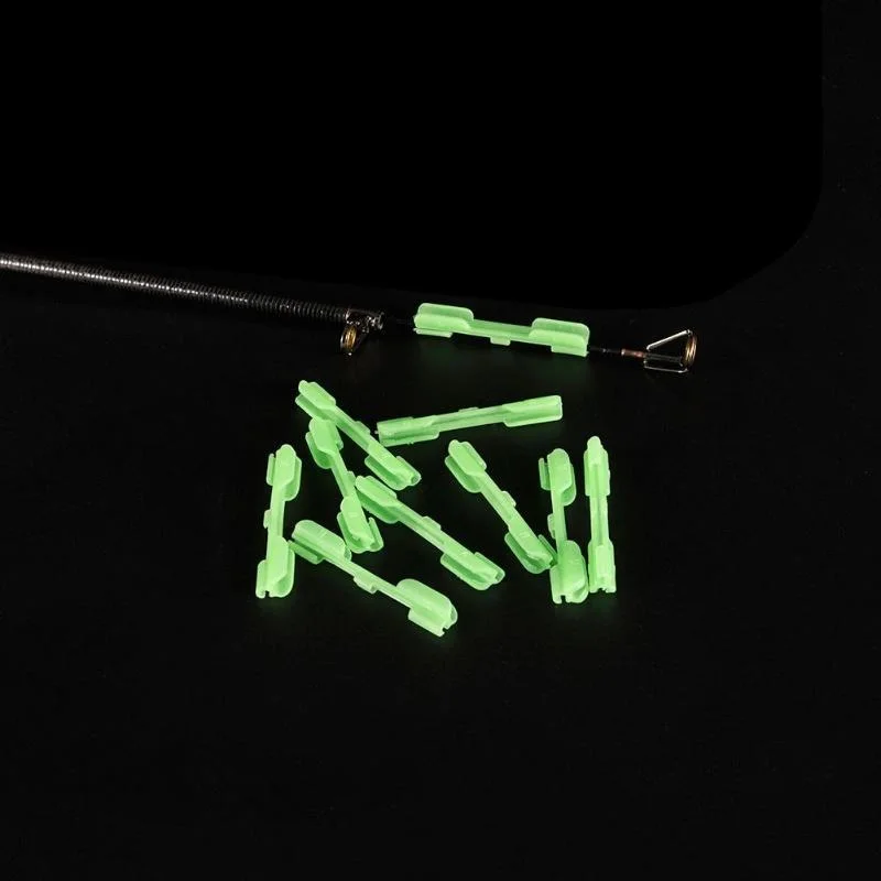 Night Fishing Light Stick Clip ABS Fishing Float Tip Light Holder Luminous Effect Stick Clip Card Holder FLYSAND 10PCS/Bag fishing accessories,fishing tackle,fishing tools,fishing tool