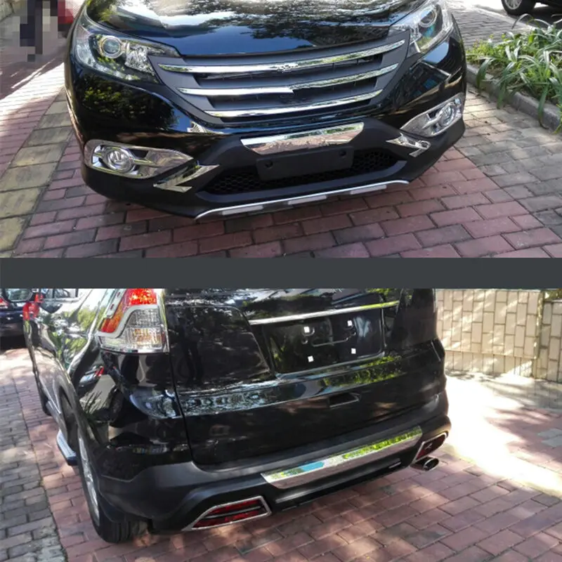 Автомобильные аксессуары модификация автомобиля 2 шт передний+ задний бампер Модифицированная Замена для Honda CRV 2012