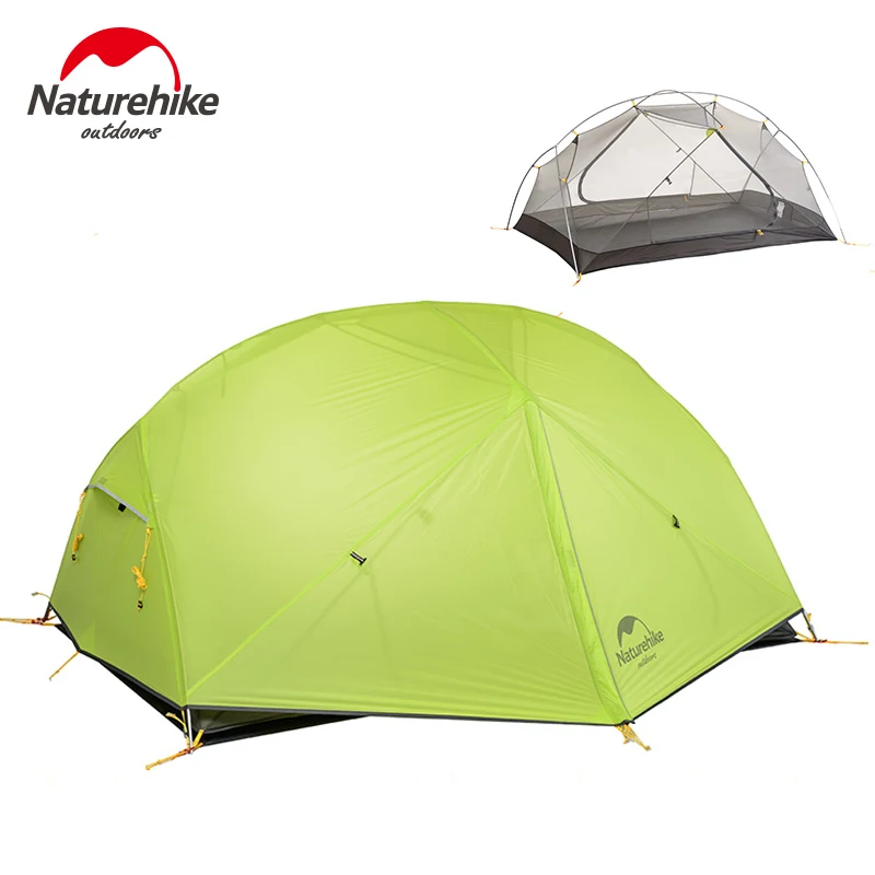 

Naturehike NH17T007-M Mongar 20D Nylon Double Layers Waterproof 2 Men Two Person Tent 3 Seasons For Camping Backpacking
