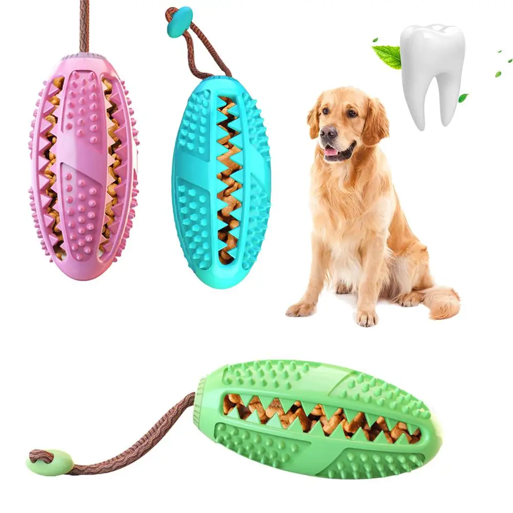 

Mixed Bite Resistant Dog Toothbrush Teether Chew Toy Food Leak Bite-resistant Toy Dog Teeth Cleaneing Tools Pet Supplies