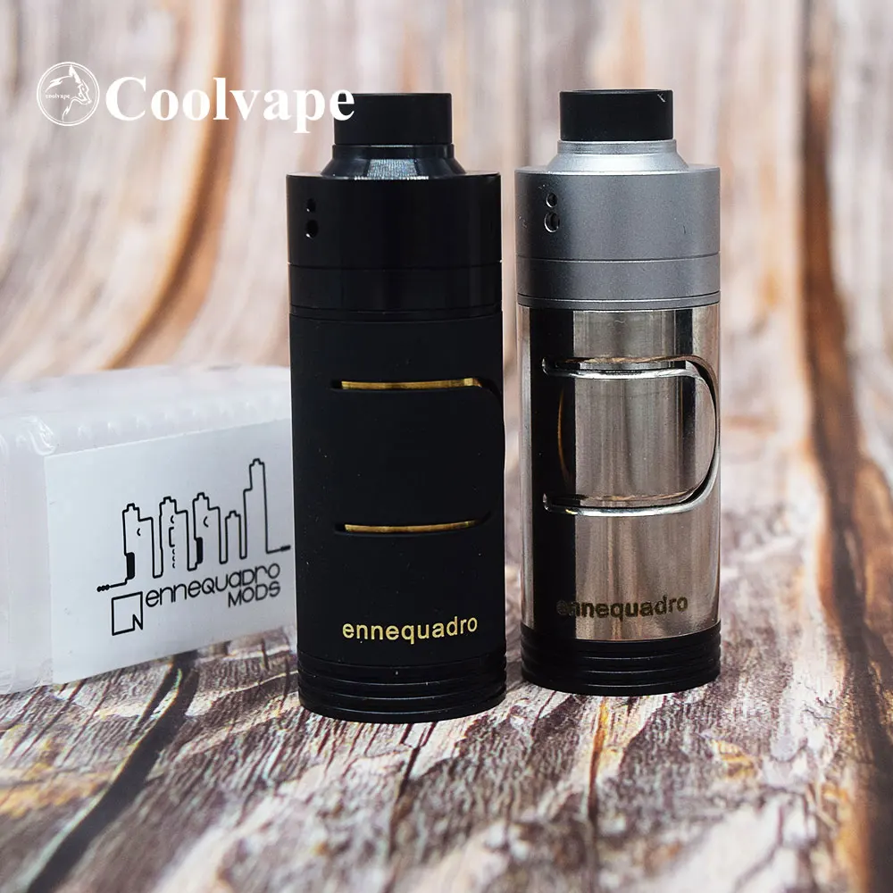 

Ennequadro mod with Haku venna v2 rda for 18350 battery vape atomizer 22mm mod brass e-cigarette Vaporizer vs atto mod kit
