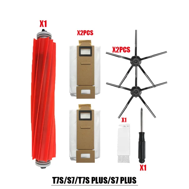 For Roborock S7 T7S Plus vacuum cleaner accessories dust bags mop cleaning cloth HEPA Filter replacement xiaomi G10 robot parts Lavender