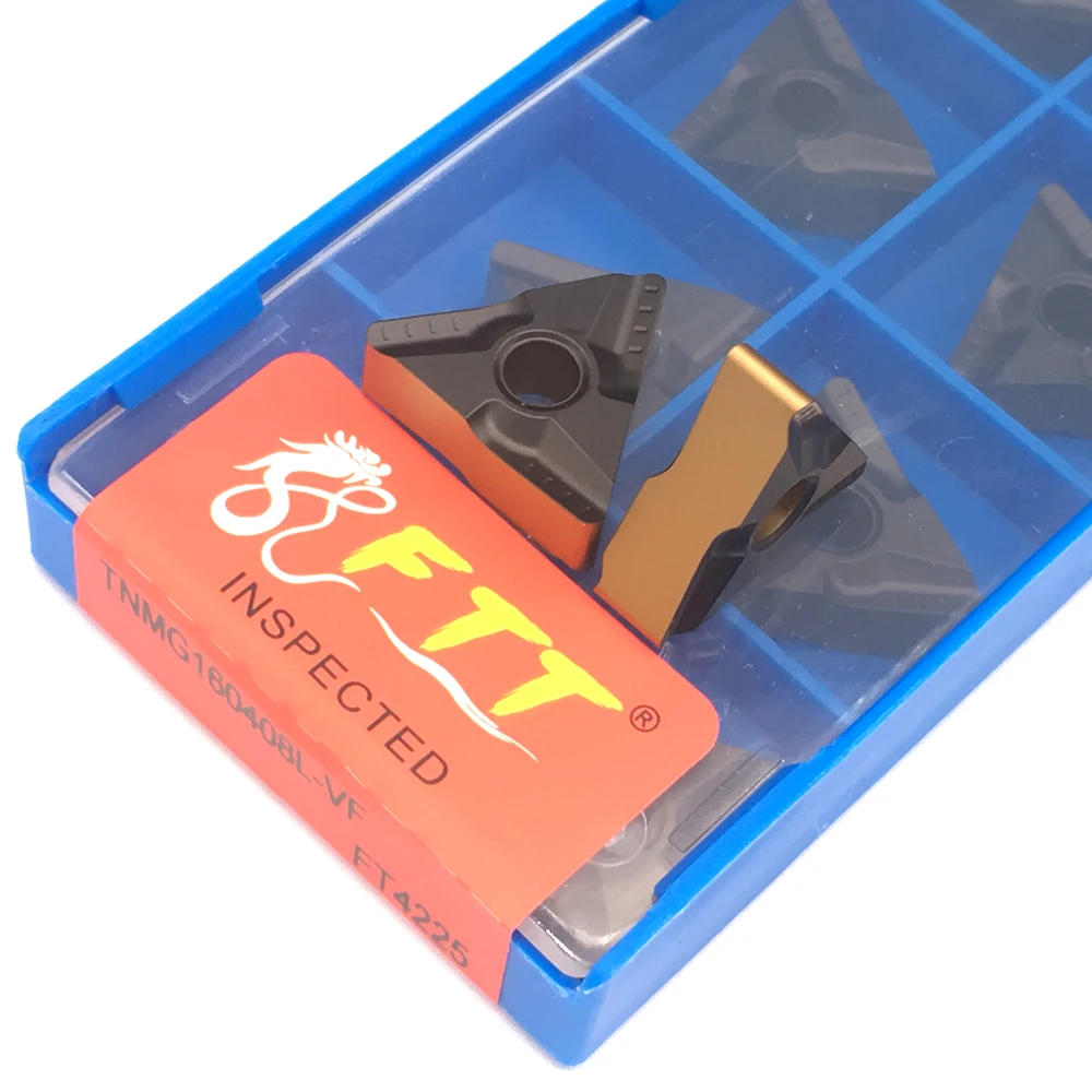 10 шт. TNMG160408L VF FT4225 высококачественные карбидные вставки внешние Токарные инструменты для обработки стальных деталей токарные инструменты с ЧПУ