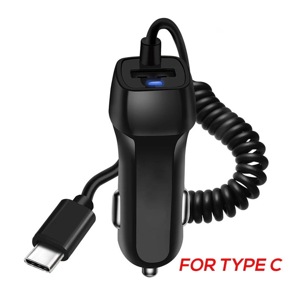 Кабель type C для быстрой зарядки телефона Автомобильное USB зарядное устройство для быстрой зарядки с выдвижным кабелем для Xiaomi для iPhone X для huawei - Название цвета: NO.3