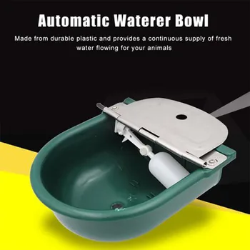 

Automatic Waterer Bowl Stock Waterer Float Valve Water Trough Livestock Drinking Bowl Farm Supplies for Cow Cat Sheep Dog Horse