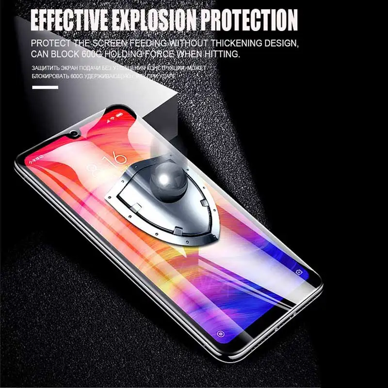 3 шт. 10D гидрогель пленка для Xiaomi Redmi Note 7 8 6 K20 Pro Экран на весь экран 6a мягкая