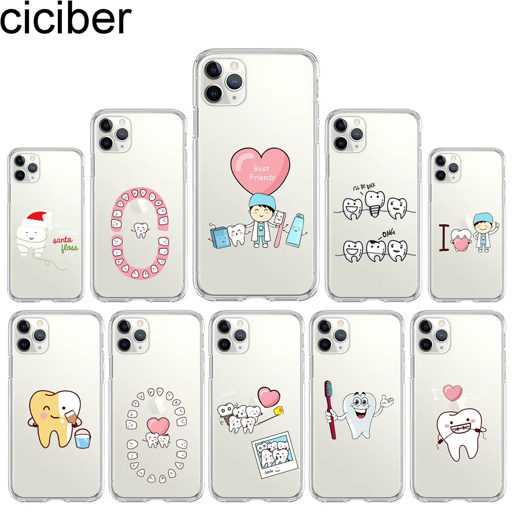Чехол для телефона ciciber iPhone 11 Pro Max 7 8 6 6s Plus 5S SE чехол XR XS MAX X мягкий ТПУ мультяшный