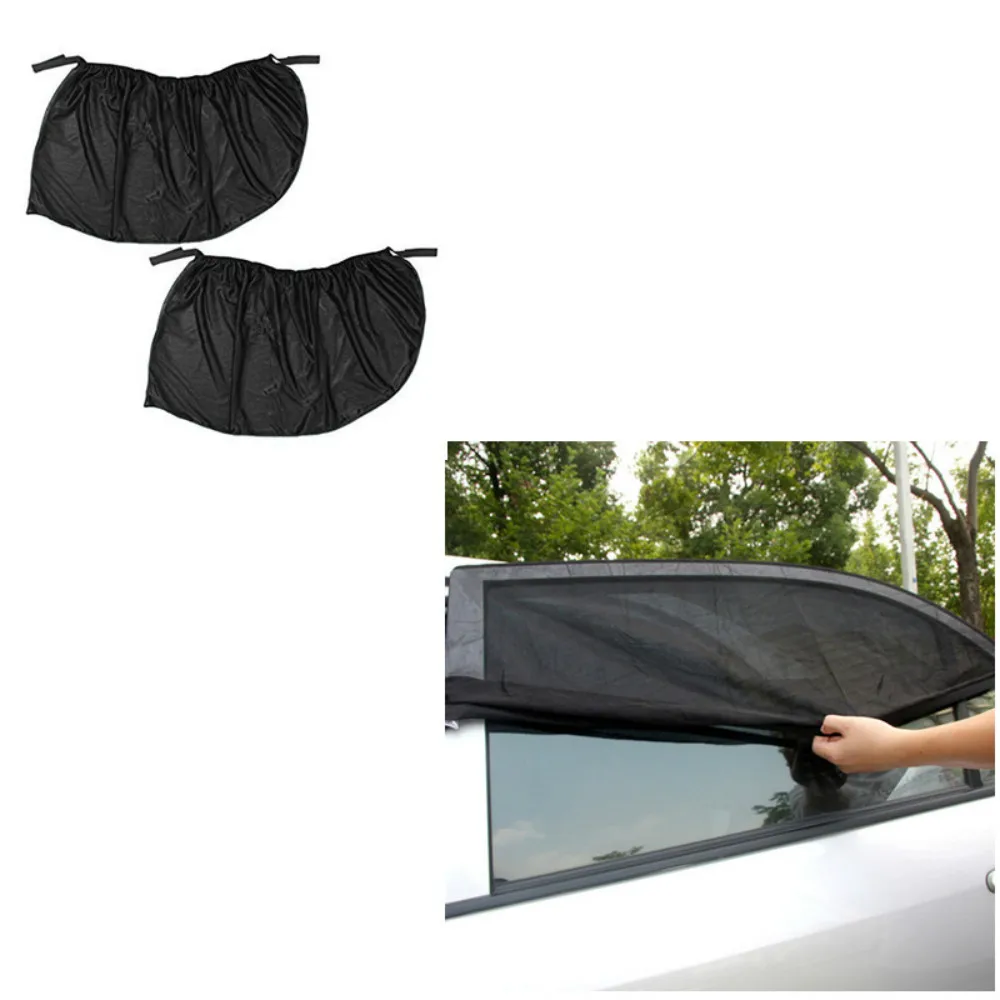 

2pcs Car Side Window Sunshade Magnetic Anti-fog Foldable Auto Rear Window Protection Cover UV Anti Sunscreen Net Car Styling