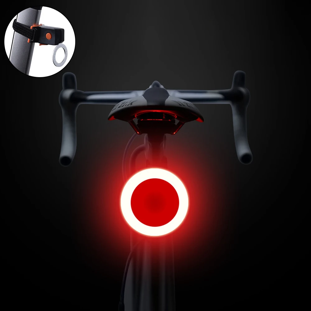 

Bicycle Tail Light Bike Rear Light Taillight 5 Modes USB Rechargeable Flashlight Safety Caution Warning Lights Cycling Accessory