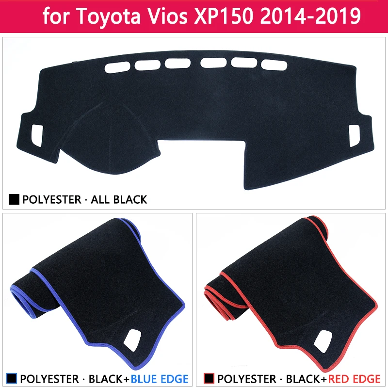 for Toyota Vios Limo Belta Soluna~ XP150 Anti-Slip Mat Dashboard Dash Cover Pad Sunshade Dashmat Car Accessories
