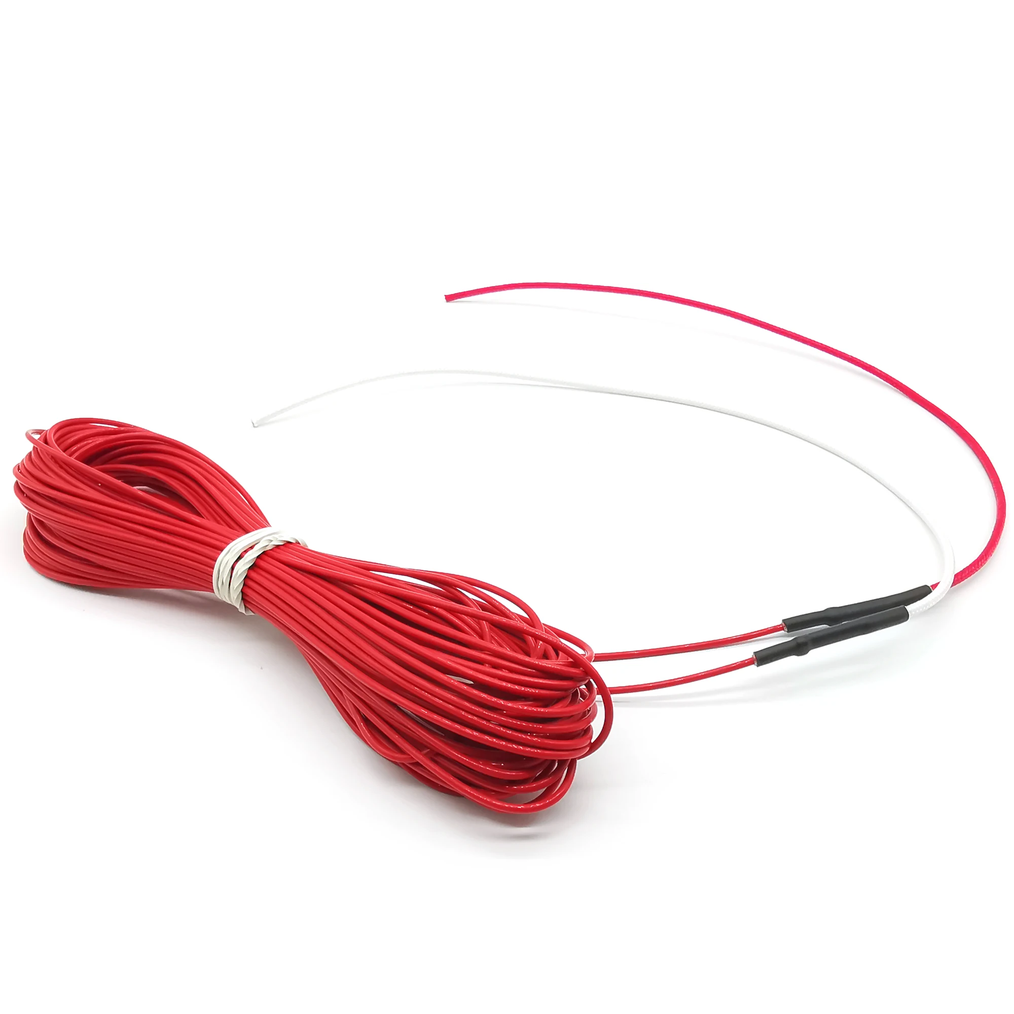 F6K 15m 48watt carbon fiber PTFE Flame retardant heating cable corrosion resistant heat wire radiation-free warm heat cable