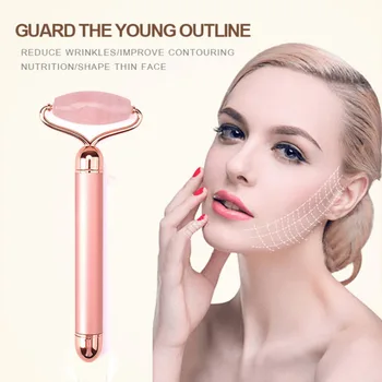 

Electric Jade Massage Roller Smooth Fine Lines Firming Skin Anti-wrinkles Double-heads Massage Roller New