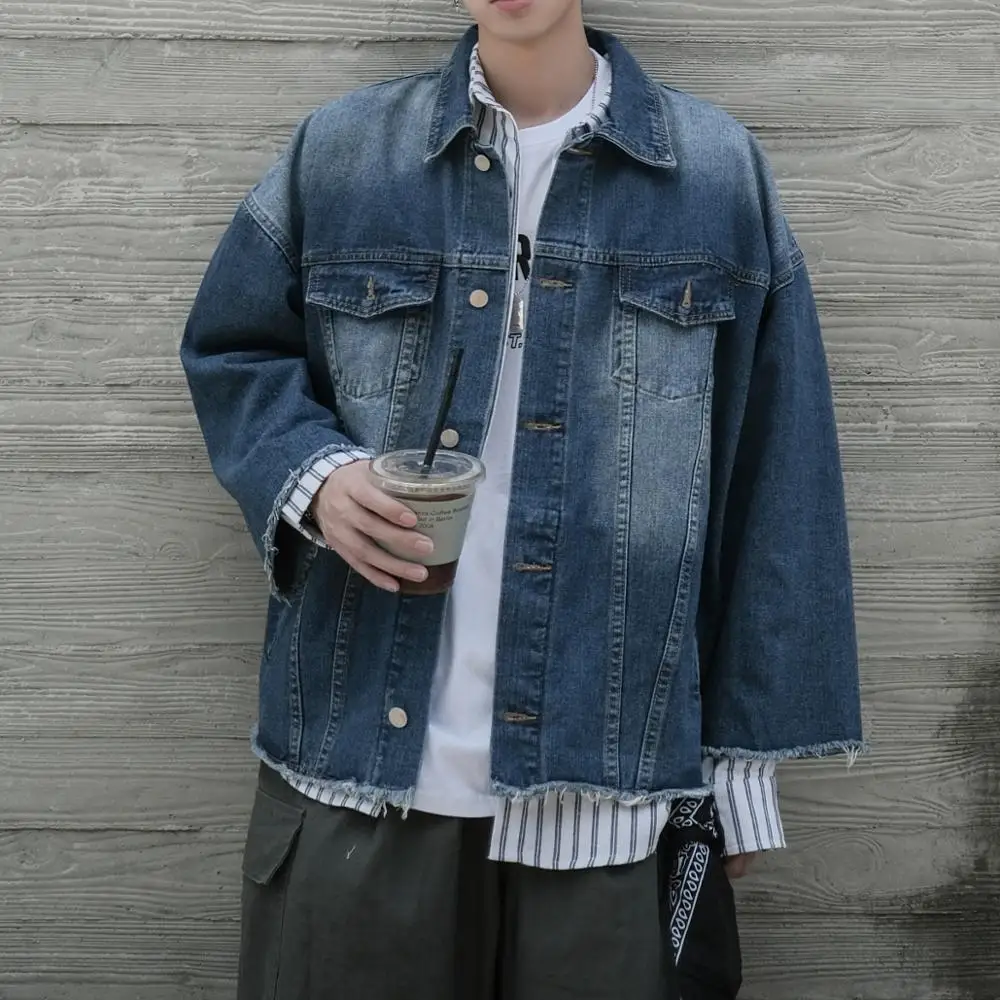 2019 новые высококачественные хлопковые джинсовые куртки мужские ковбойские