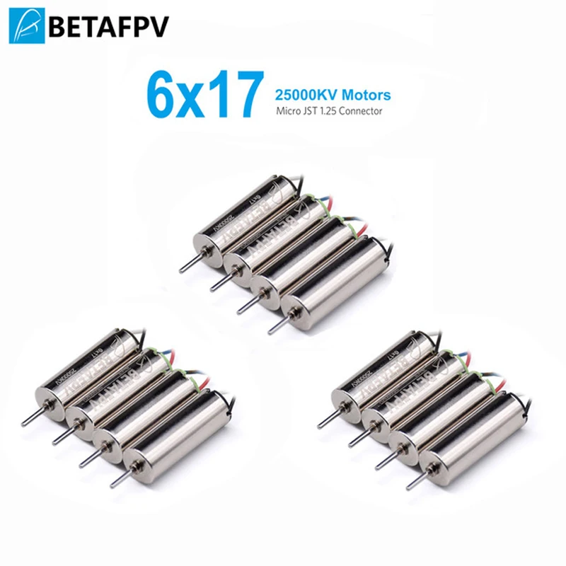 Моторы BETAFPV 4 шт. 6x17 мм 25000 кв матовые моторы 2CW 2CCW для микро FPV крошечный Whoop Beta65 Blade