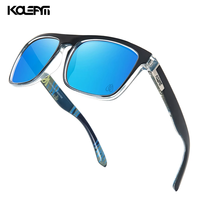 

KDEAM High-end Square Polarized Sunglasses Men PA12 TR90 Frame 1.1mm Thickness Lens Polarizing Men's Glasses CE