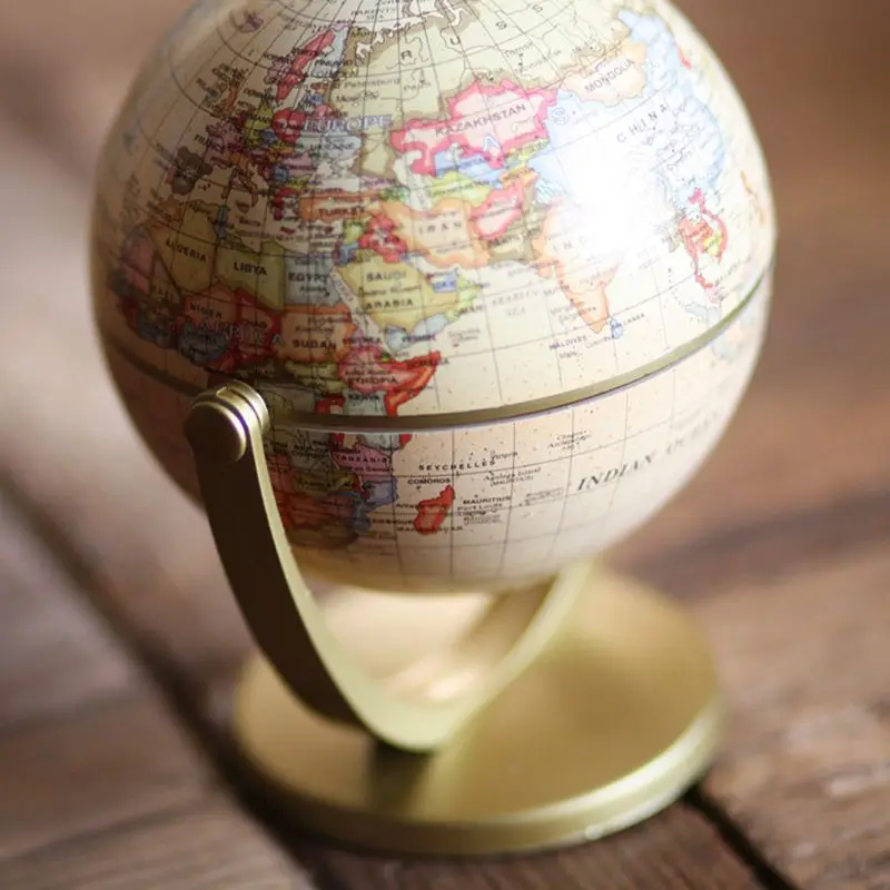 para el hogar o la Oficina edición Inglesa Globo terráqueo con Base de geografía LAOSI diseño Vintage de Mapa del Mundo 
