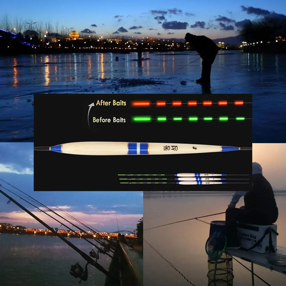 

Smart Electronic Gravity Sensing Bite Bait Fishing Float Flexible Luminous Night Automatic Smart LED Light Fishing Accessories