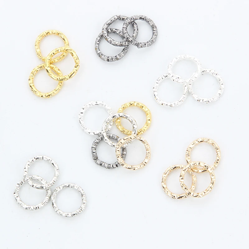 6 Colors 100pcs/lot 8-20 mm Gold Jump Rings Round Twisted Split Connectors For Diy Jewelry Finding Making Supplies | Украшения и