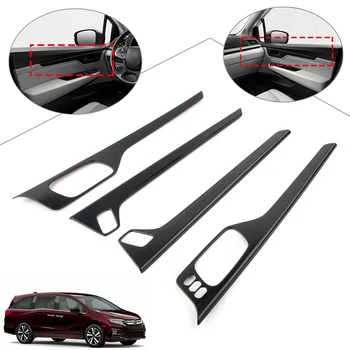 

For Honda Odyssey 2018 2018 2020 4Pcs/Set Car Innerior Inner Door Panel Cover Trim ABS Decoration Strip