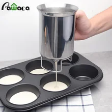 Дозатор Блинного теста из нержавеющей стали ручной дозатор теста для кексов Воронка Осьминог шары вафли для выпечки Кондитерские инструменты