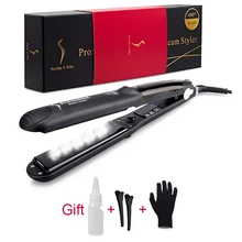 Профессиональный паровой выпрямитель для волос профессиональный керамический плоский утюг паровое масло Steampod выпрямляющий Плойка для женщин паровой Утюг