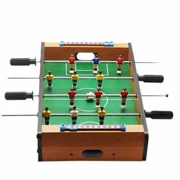 

Mini Wooden Sports Football Table Portable Tabletop Football Game Set Parent-child Interactive Tabletop Soccer Toy For Kids Gift