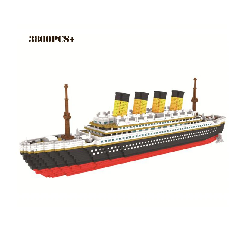 

Original box 1860pcs legoinglys Titanic Cruise Ship Model LOZ Diamond Building Diy Blocks Kit Kids Xmas Toys Gift for Children