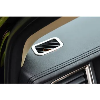 

For Toyota Highlander 2015 2016 2017 Car Sticker Garnish Detector Trim Inner Front Bottom Air Conditioning Outlet Vent 2pcs
