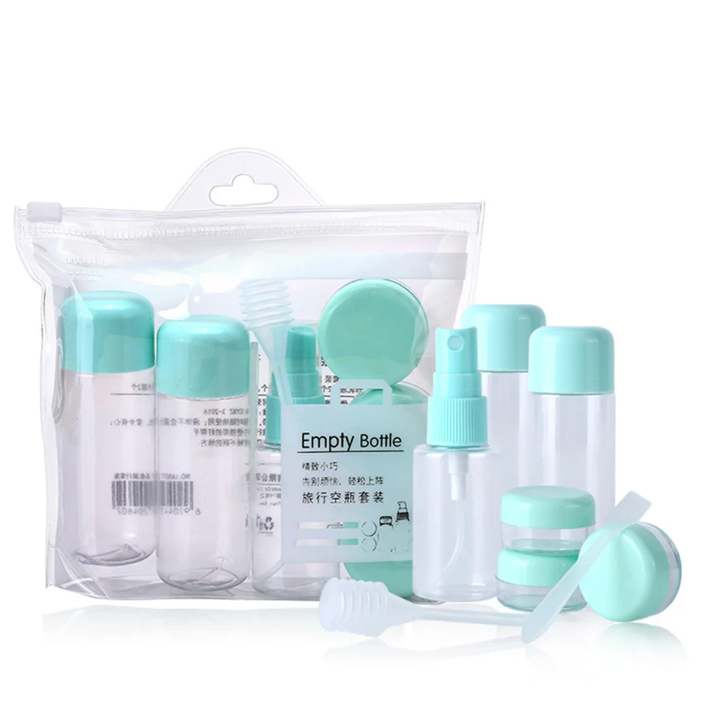 

8Pcs/Set Travel Mini Makeup Cosmetic Face Cream Pot Bottles Plastic Transparent Empty Eyeshadow Make Up Container Bottle