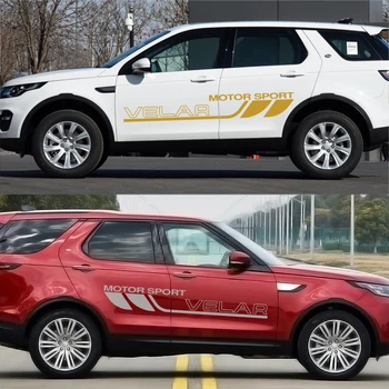 

2 Pcs Vinyl Car Stickers, Side Stripes Decals for Land Rover Velar, Auto Wraps, Body Decoration, Graphic Styling Sports Car Acce
