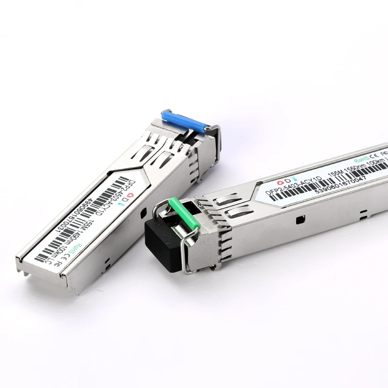 LC SFP Fiber optic module 1.25G LC 20/40/60/80/100KM 1310/1490/1550nm Single Fiber SFP Optical Module Transceiver FOR ONU OLT
