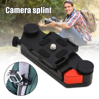 

Camera Clip Aluminum Alloy Quick Release Clip DSLR Camera Belt Buckle Mount Clip Adapter VDX99
