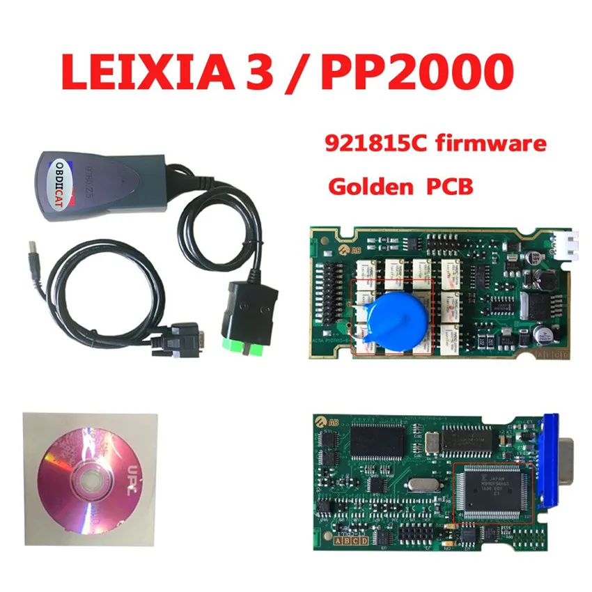 Высокое качество Lexia3 с последовательным 921815C прошивкой золотой PCB lexia PP2000 Lexia 3 Diagbox V7.83 Lexia-3 диагностический инструмент