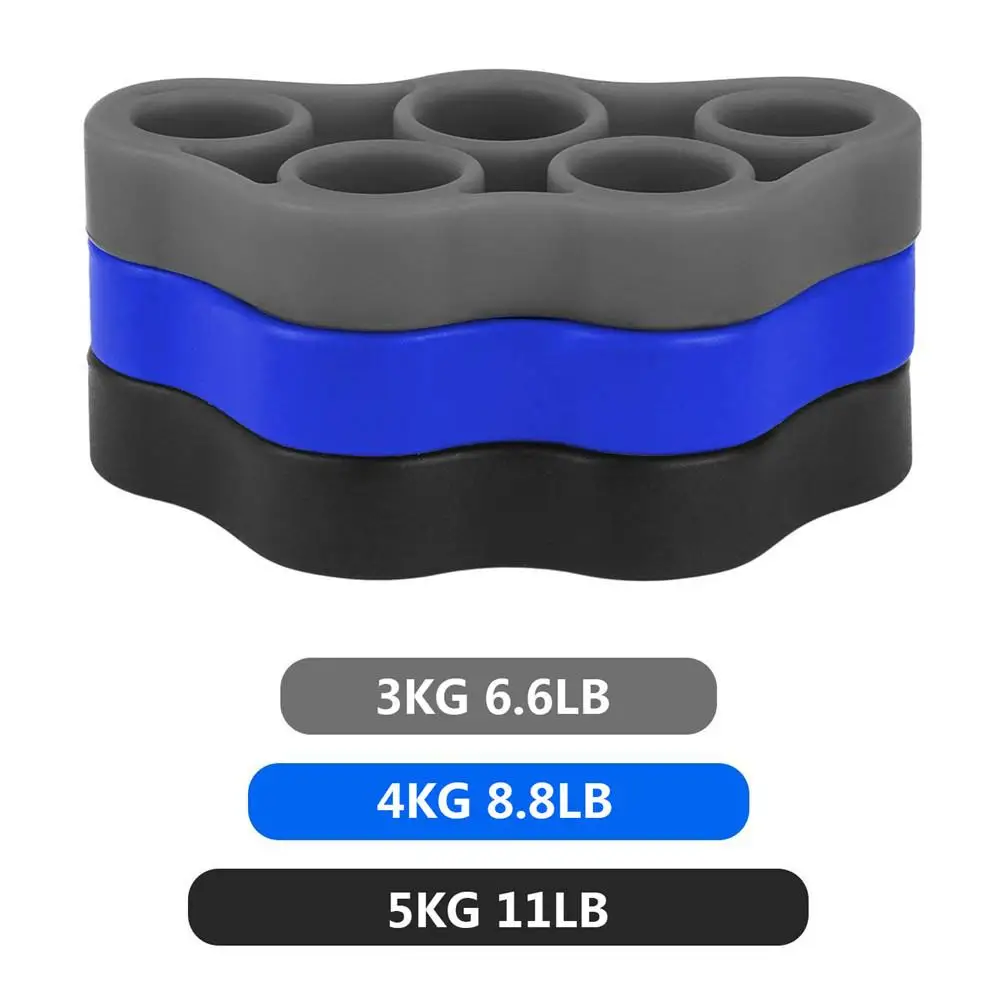 3pcs Finger Trainer Silicone Finger Stretcher Hand Exercise Grip Strength Resistance Bands Training for Force Grip Device